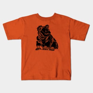 Mech Koala (Black Shape) Kids T-Shirt